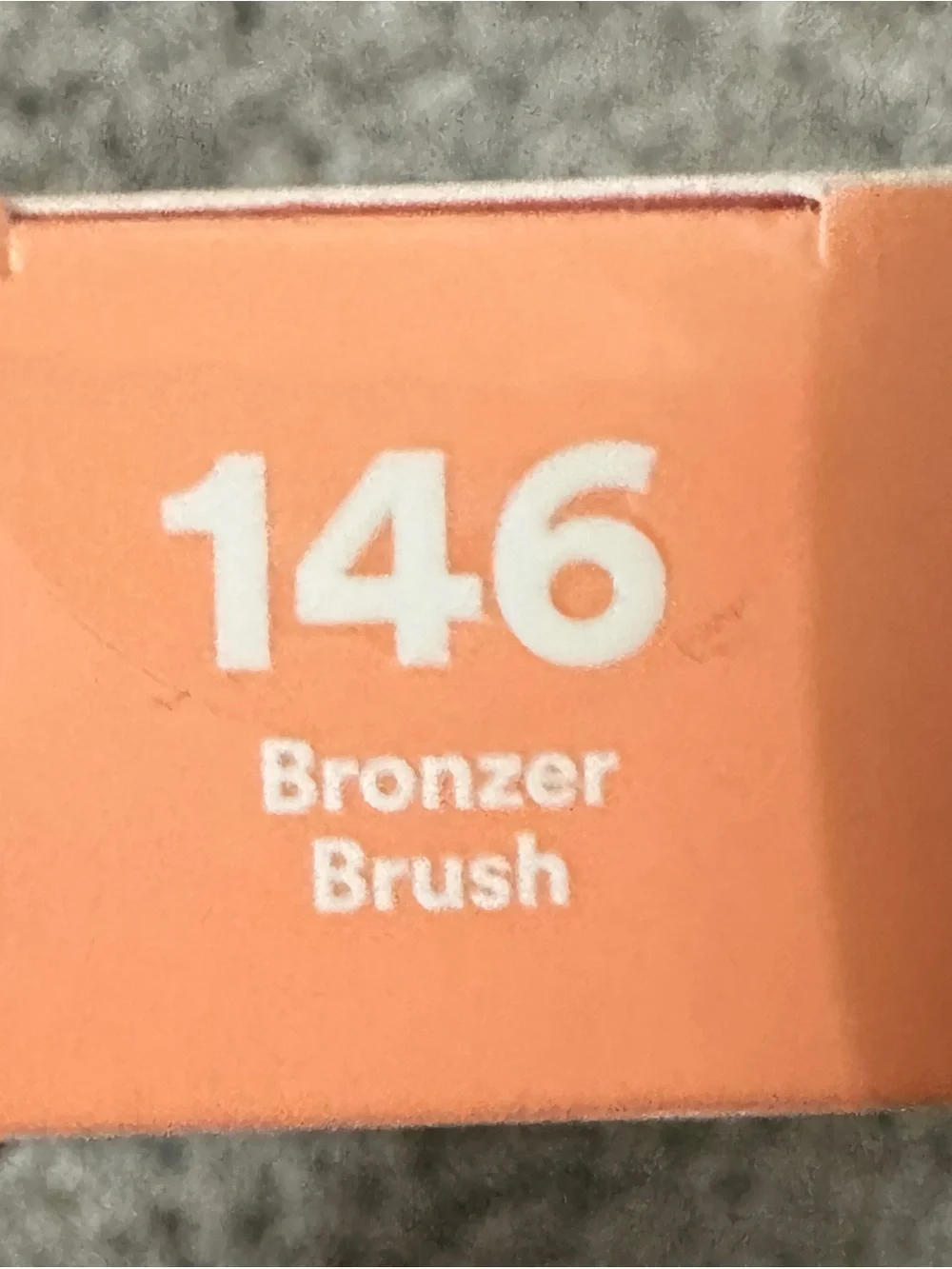 Ulta Beauty Cream Handle Powder Brush with Brown-Tip Bristles